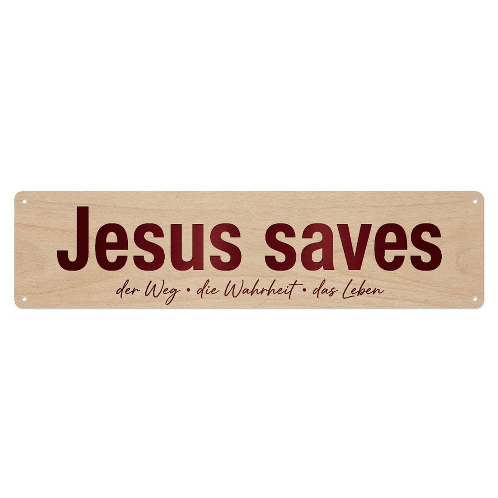 Jesus Saves Salvation Faith 1 Metal Tin Skinny Sign Plaque Wall Decor for Cafe, Club Bar, Office, Home Garden Metal Poster 4x16Inch