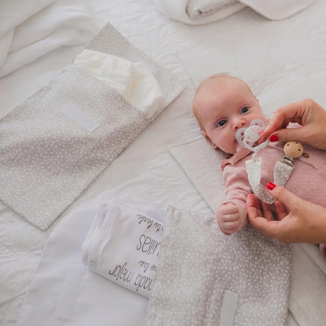 MIMUSELINA Canastilla Pack Regalo Recien Nacido Niña o Niño | Cestas Bebe para Hospital o Baby Shower | Canastilla Bebe Recien Nacido Disponible en Diferentes Tamaños | XL, Tibet