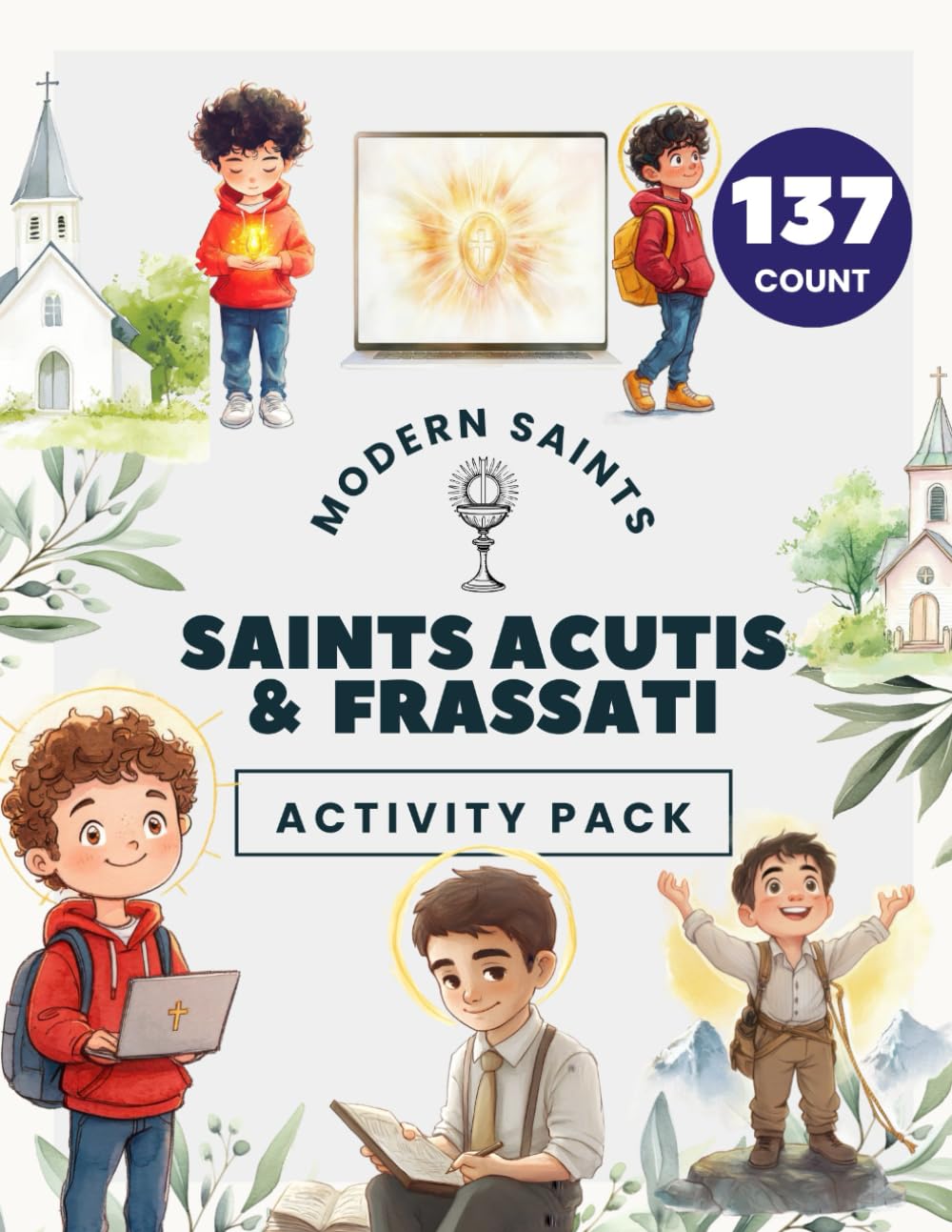 Modern Saints Activity Book for Kids: Carlo Acutis & Pier Giorgio Frassati: Catholic coloring, puzzles, activities, and reflections for ages 6–12.