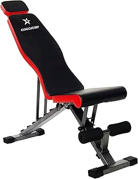 Amazon.co.jp: GOGOJUMP トレーニングベンチ フラットベンチ インク