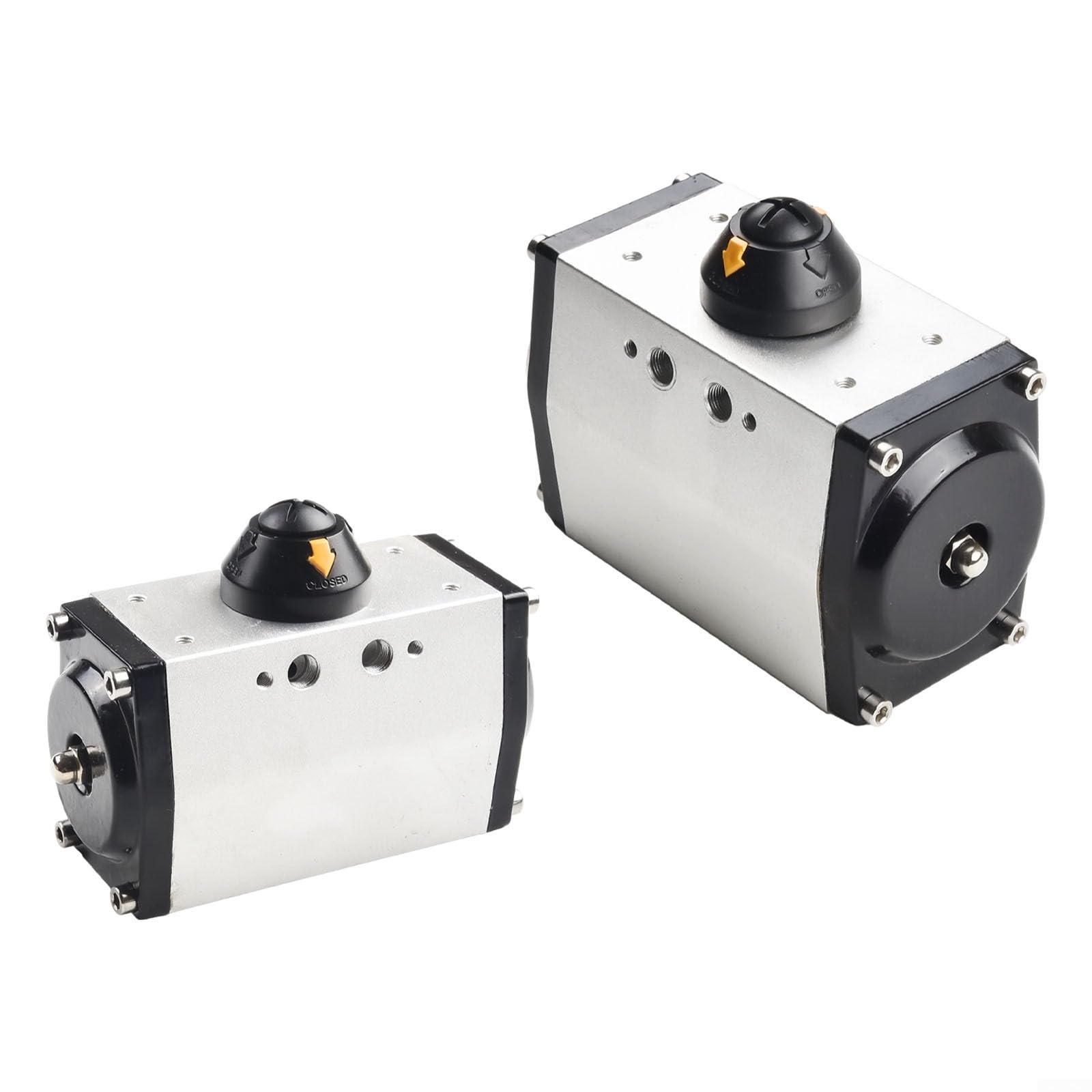Actuador neumático para la serie GT/AT, ángulo de rotación de 90 °, actuador neumático de doble efecto de válvula de bola para automatización industrial y sistemas de control de procesos (AT-52)