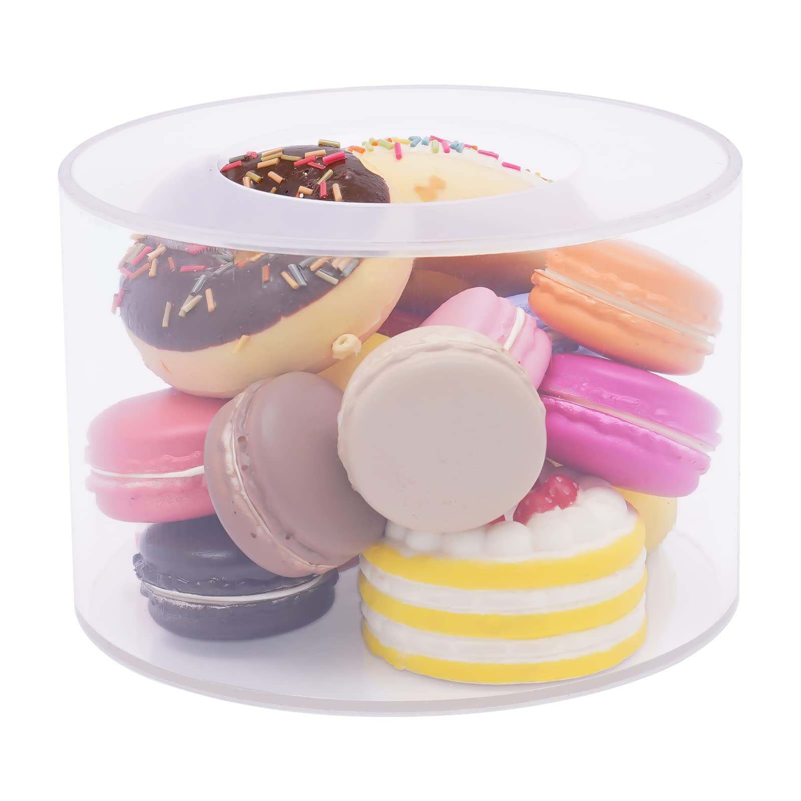 Acryl Taartstandaard Opvulbare Taartcilinder Digiele Vulbare Taartstandaard Van Acryl, Ronde Cilinder-display-riser, 2 Stuks Desserttafel, Displaybox, Led-decoratieve Transparante Cupcake-etagère Voor Verjaardagen, Bruiloften En Feestdagen Doorzichtige