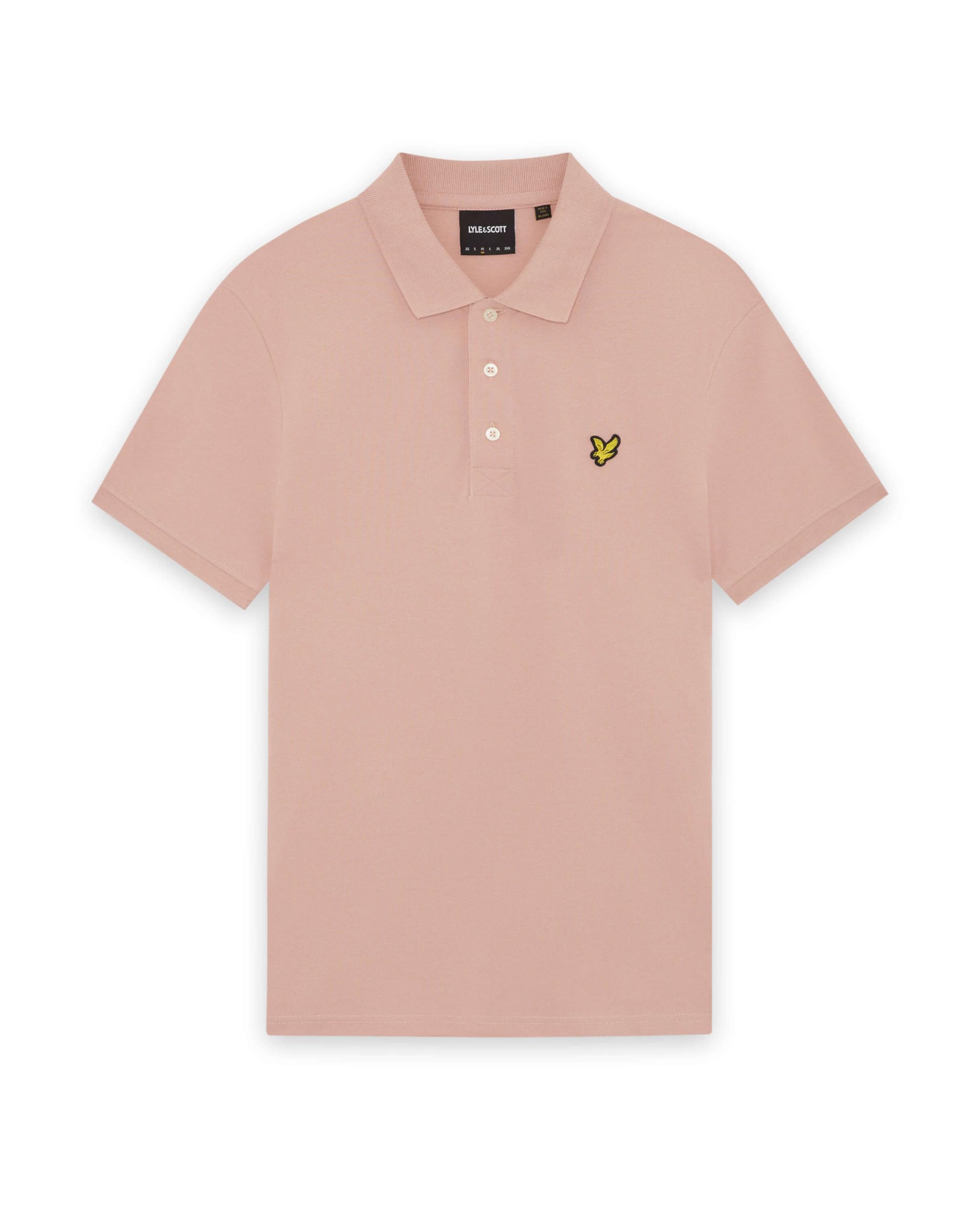 Lyle and Scott   Cotton Polo Shirt In Light Pink, Men's Size XXL