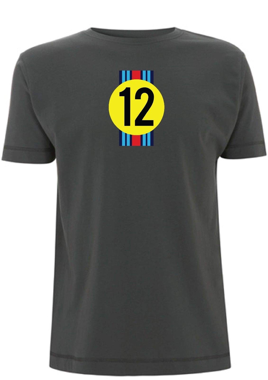 Time 4 Tee Men's Grey Mike Hailwood Inspired T Shirt Motorbike Bike Biker 1978 Senior Tt Martini Racing Cafe Racer (Large, )
