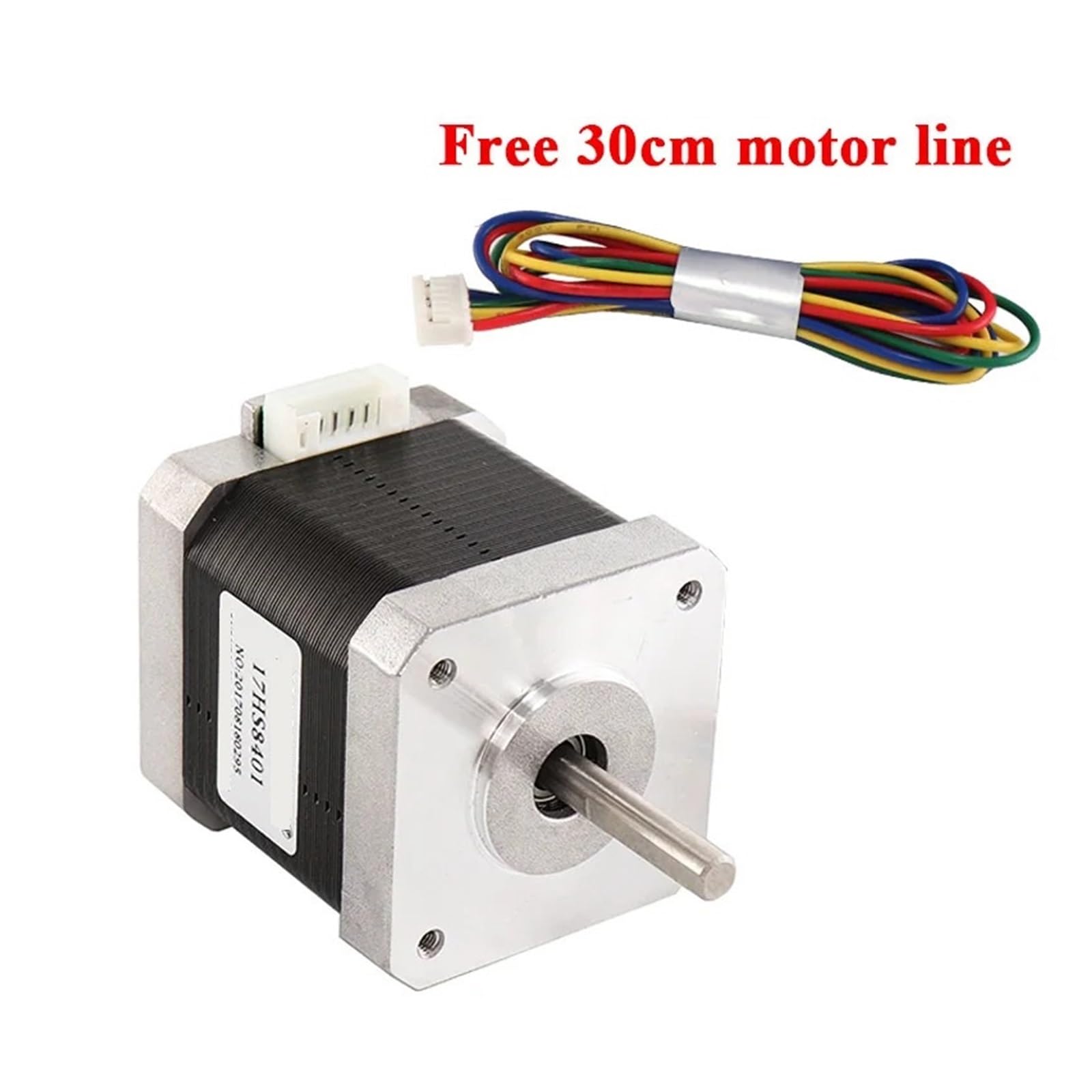 Motor paso a paso 3 uds motor Nema17 de 4 conductores 48mm 78Oz-in 52N.CM 42BYGH 1.8A 17HS8401 for fresadora CNC Motor paso a paso Nema 17