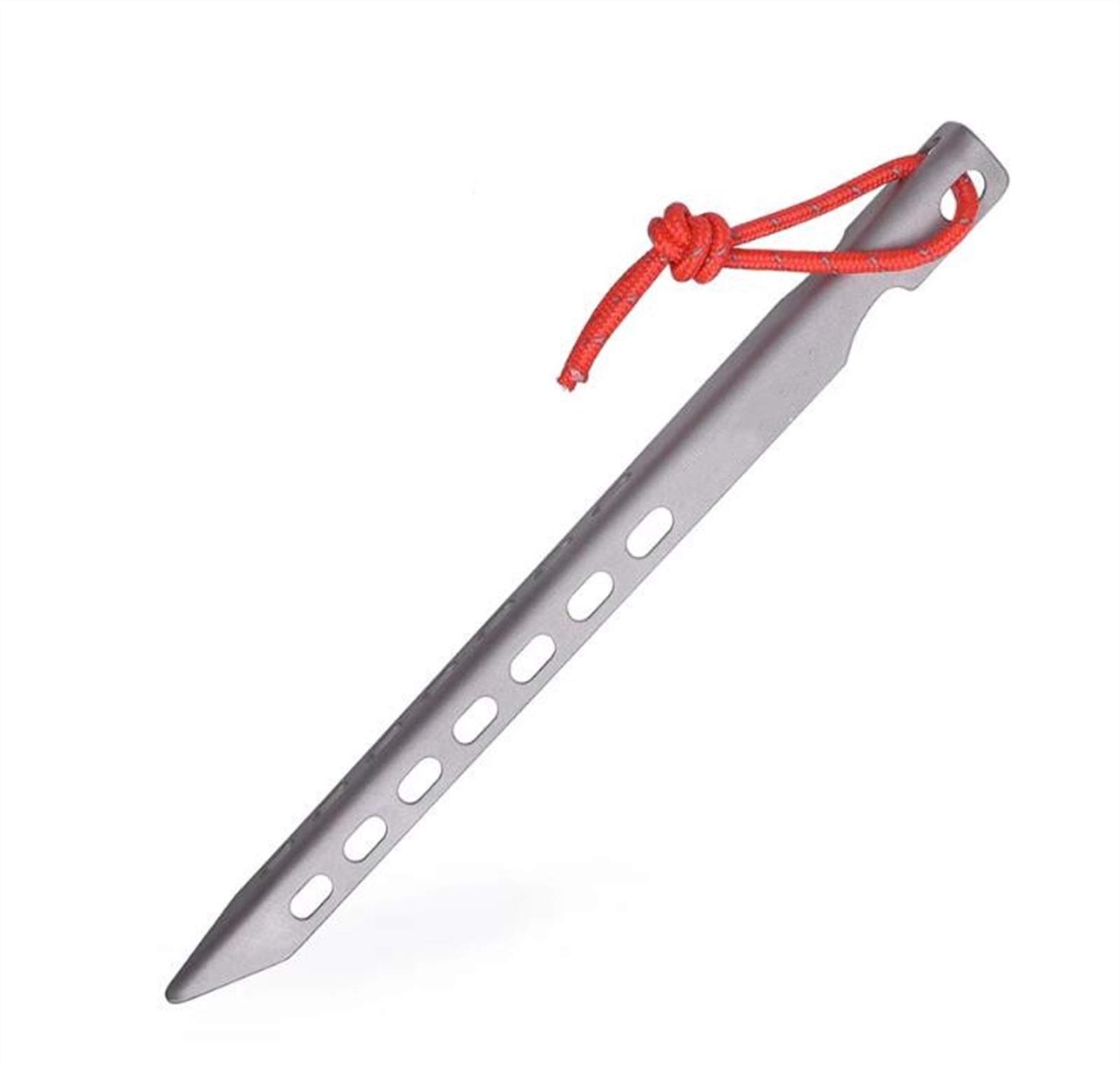 Robuste et Durable 6/8/12 pièces Accessoire de Tente piquets en Titane piquets de Tente de Camping Tente Portable Clou en Titane pour Jardinage randonnée (8 pièces)