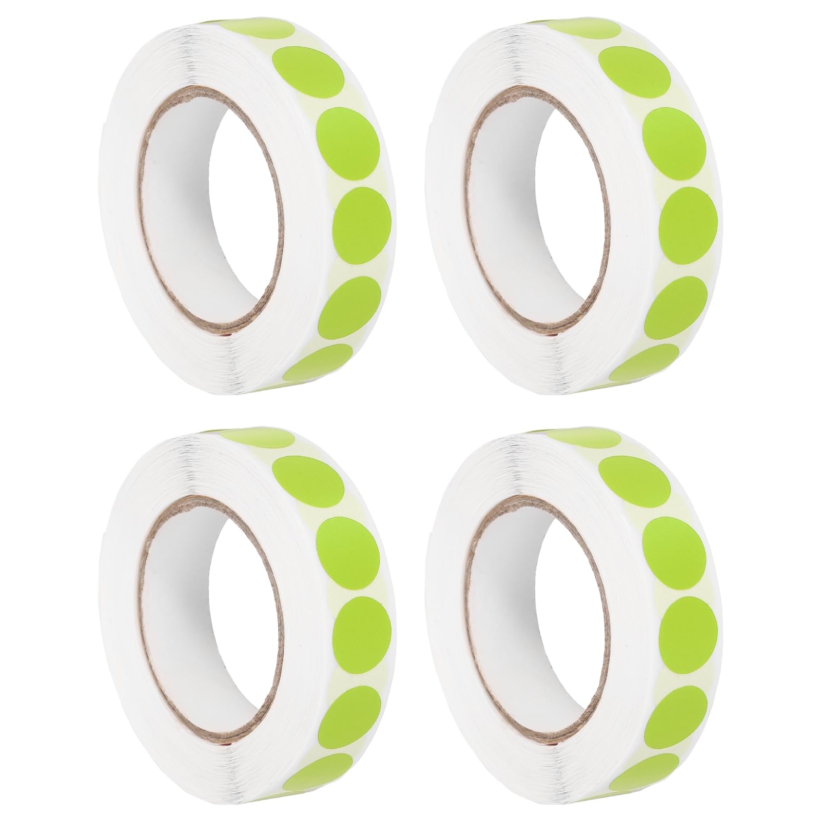 PATIKIL Colored Dot Stickers 13mm, 4000 Pcs Color Coding Labels Blank Circle Stickers Adhesive Round Price Labels for Inventory Office Garage Classroom, Light Green