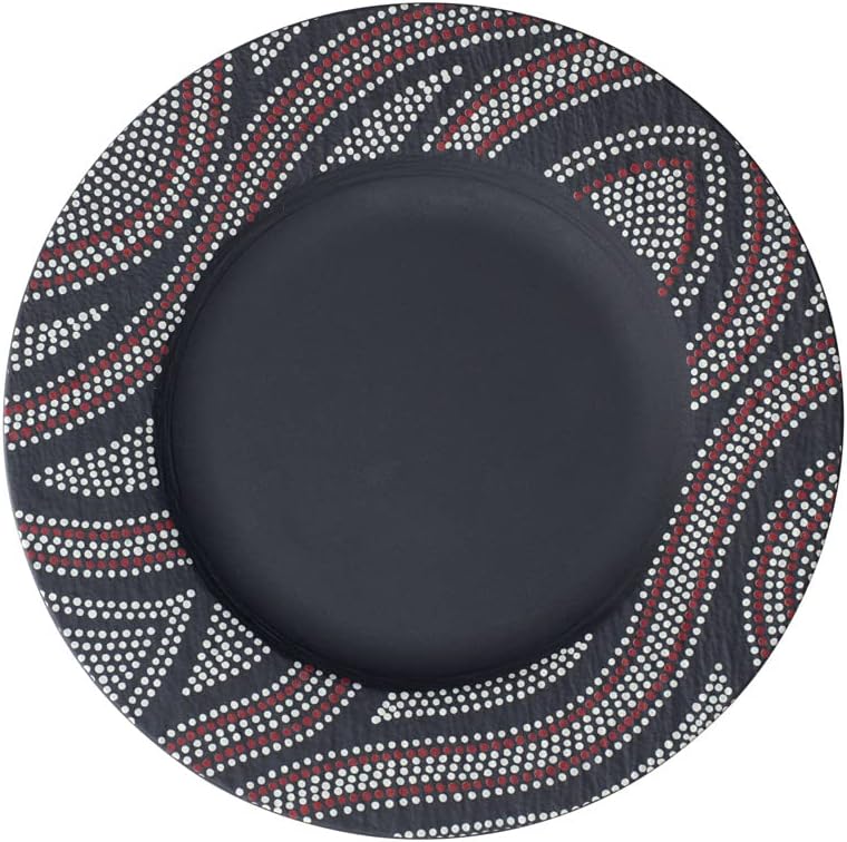 Villeroy & Boch Manufacture Rock Universal Coupe Serving/Under Plate, 9.75 in, Premium Porcelain, Black