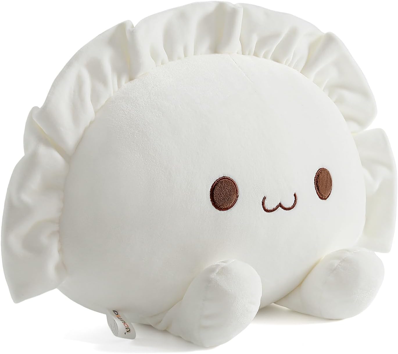 - Ditucu Cute Dumpling Plush Pillow Funny Food Soup Stuffed Animal Plushies Toys Soft Hugging Gifts for Kids White 14 inch