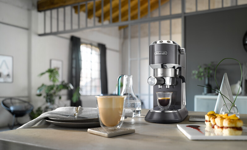 De'Longhi Dedica Arte EC885.GY - Espresso Coffee Machine with