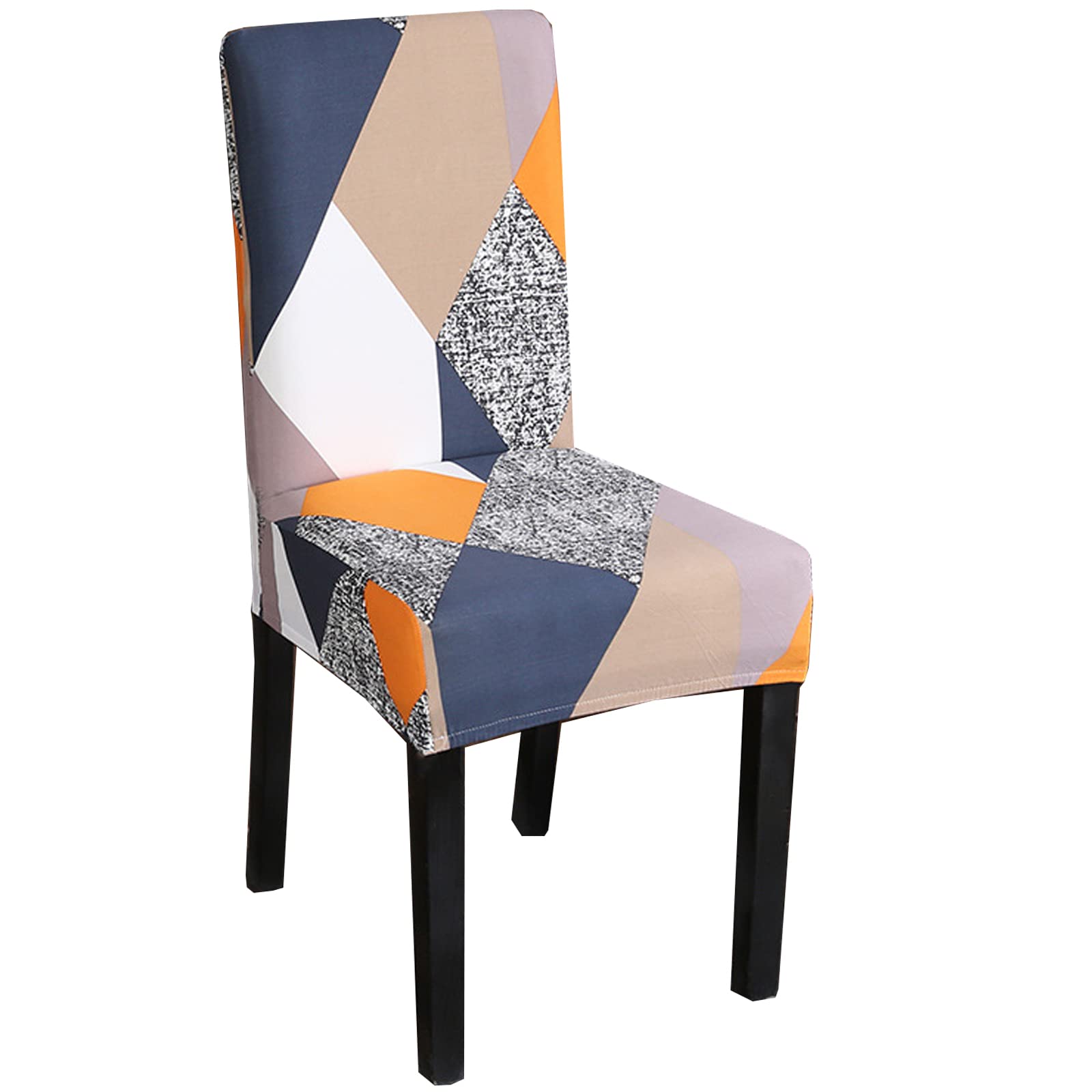 JMYDecor Coprisedie con Schienale, 6 Pezzi Coprisedia Elastico per Coprisedie Sala da Pranzo Rivestimento Sfoderabile, Fodere Sedie con Schienale Copertura Protettiva per sedie