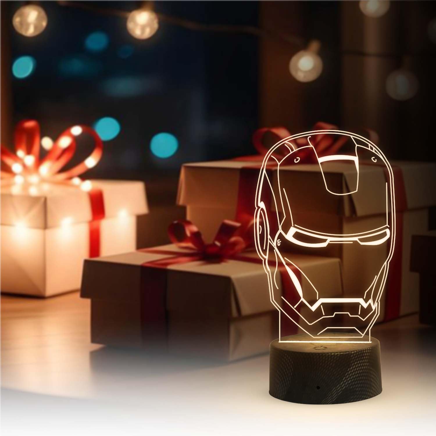 Iron Man 3D Illusion Lamp - Avengers Night Light -3