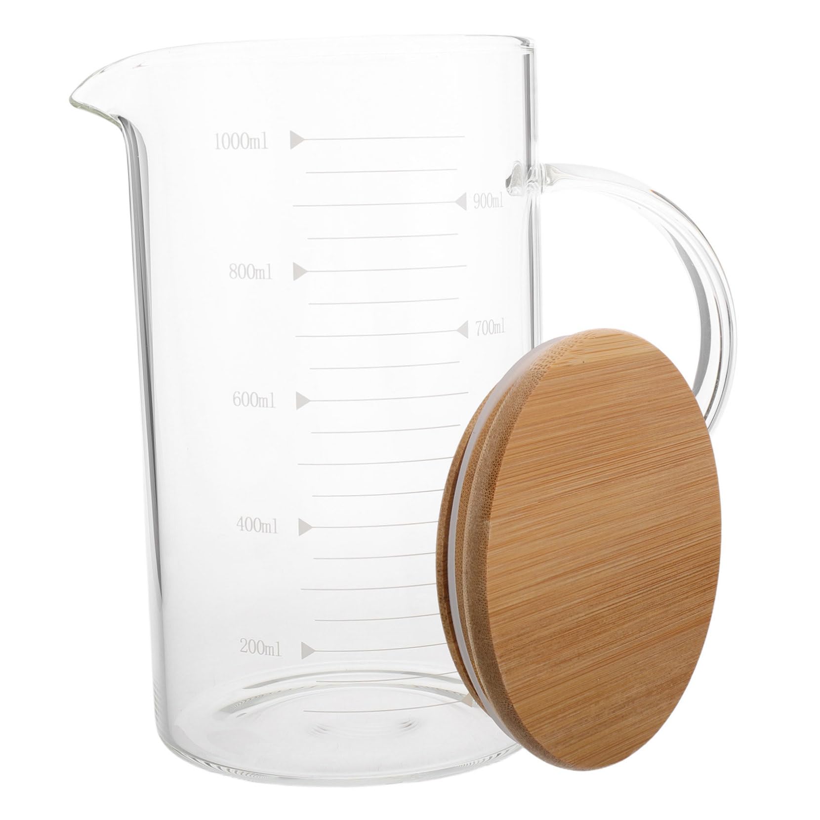 Bicchiere Graduato Con Coperchio Caraffa Per Bevande Misuratore Con Scala Per Tè Succo e Caffè Design Elegante e Pratico Per La Cucina