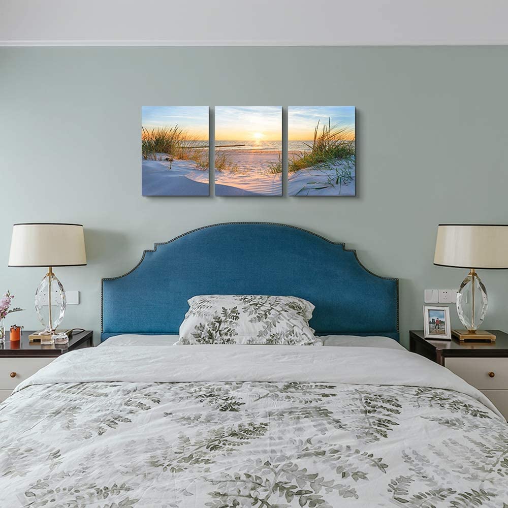 hyidecorart Sunset Beach Canvas Wall Art for Living Room Modern Artwork Nature Sea Landscape Bathroom Pictures Bedroom Wall Decor - Image 4