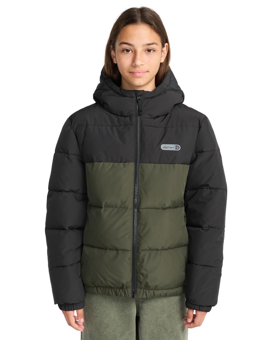 Element Classic Hooded Puffer Y - Chaqueta Acolchada para Niños 8-16