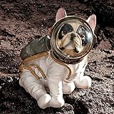 WQISON Dekorationen Kunsthandwerk Luft- und Raumfahrt Hund Dekoration Astronauten Wohnzimmer zu Hause kreativen Studienbüro 1