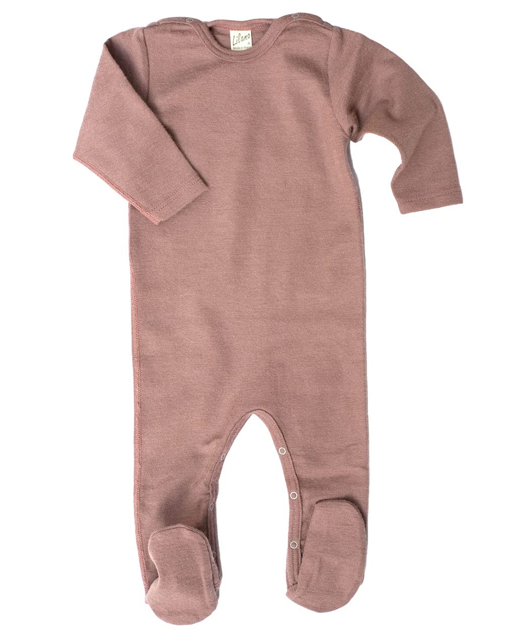 Lilano, Body na całe ciało/kombinezon, 70% wełna (kbT), 30% jedwab, 210 g/m², Mauve, 62
