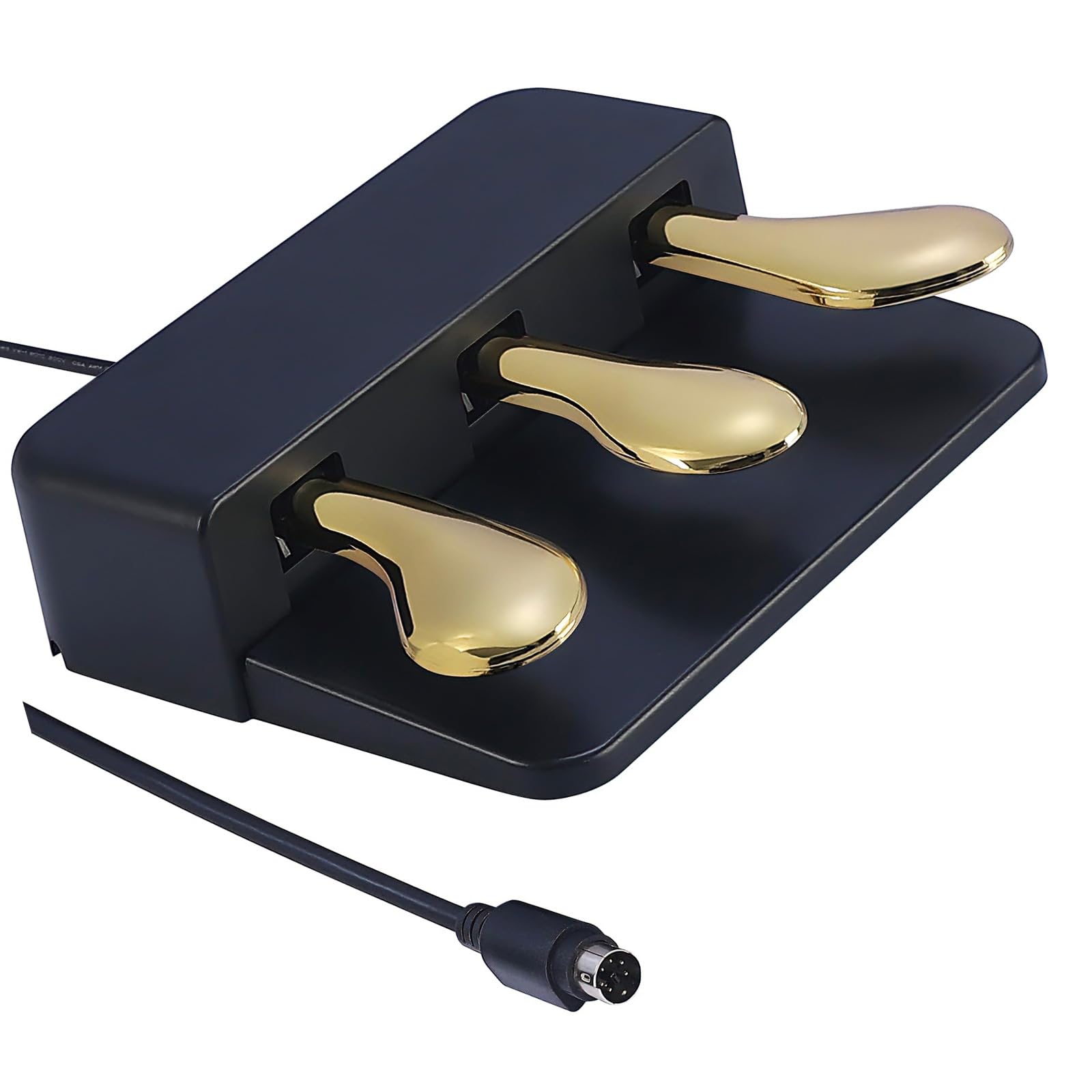 Pedal universal de sostenimiento adecuado para teclados electrónicos y pianos digitales, textura ABS, base antideslizante, diseño portátil, pedal de práctica
