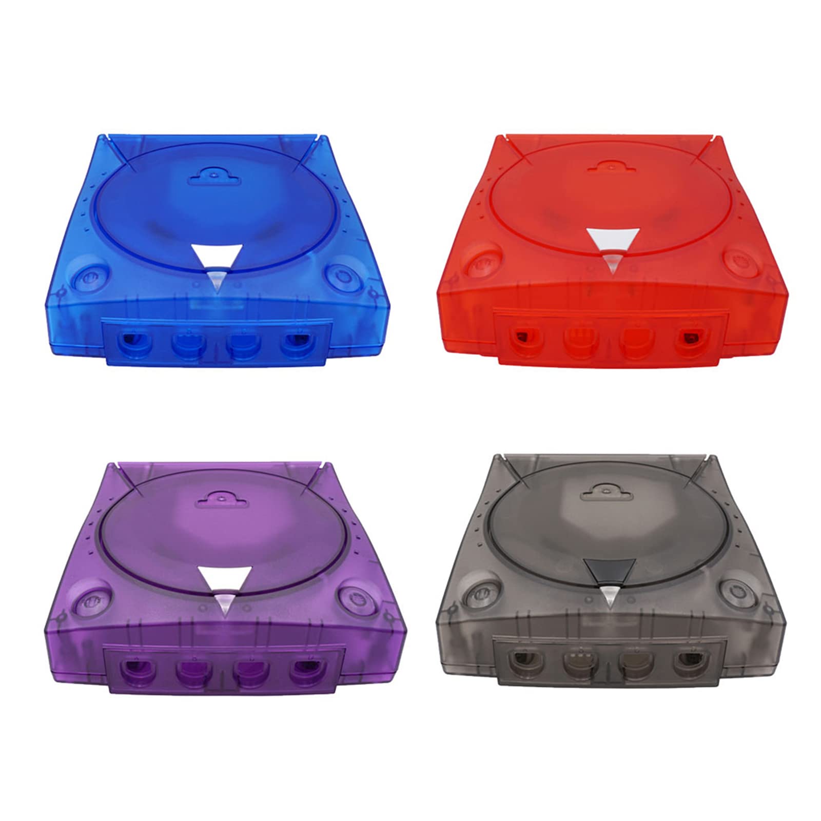 Alloggiamento di ricambio Shell Traslucido Custodia per Box Trasparente Retro Videogiochi Console Parti di Riparazione per Console di Gioco Box