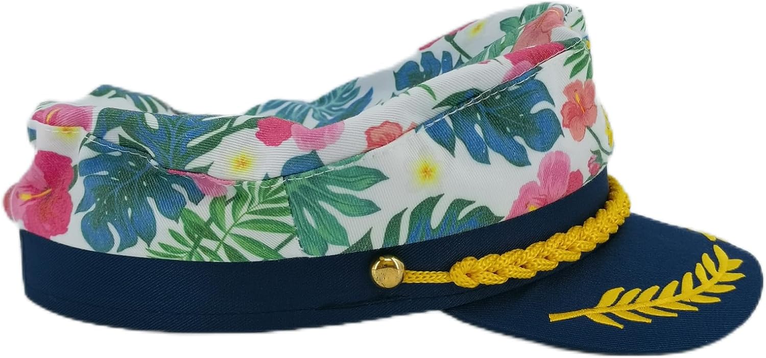 2pcs Captain hat, Sailor caps, Adjustable Captain Yacht Hat for women men Navy Marine Admiral costumes accessory - Image 7