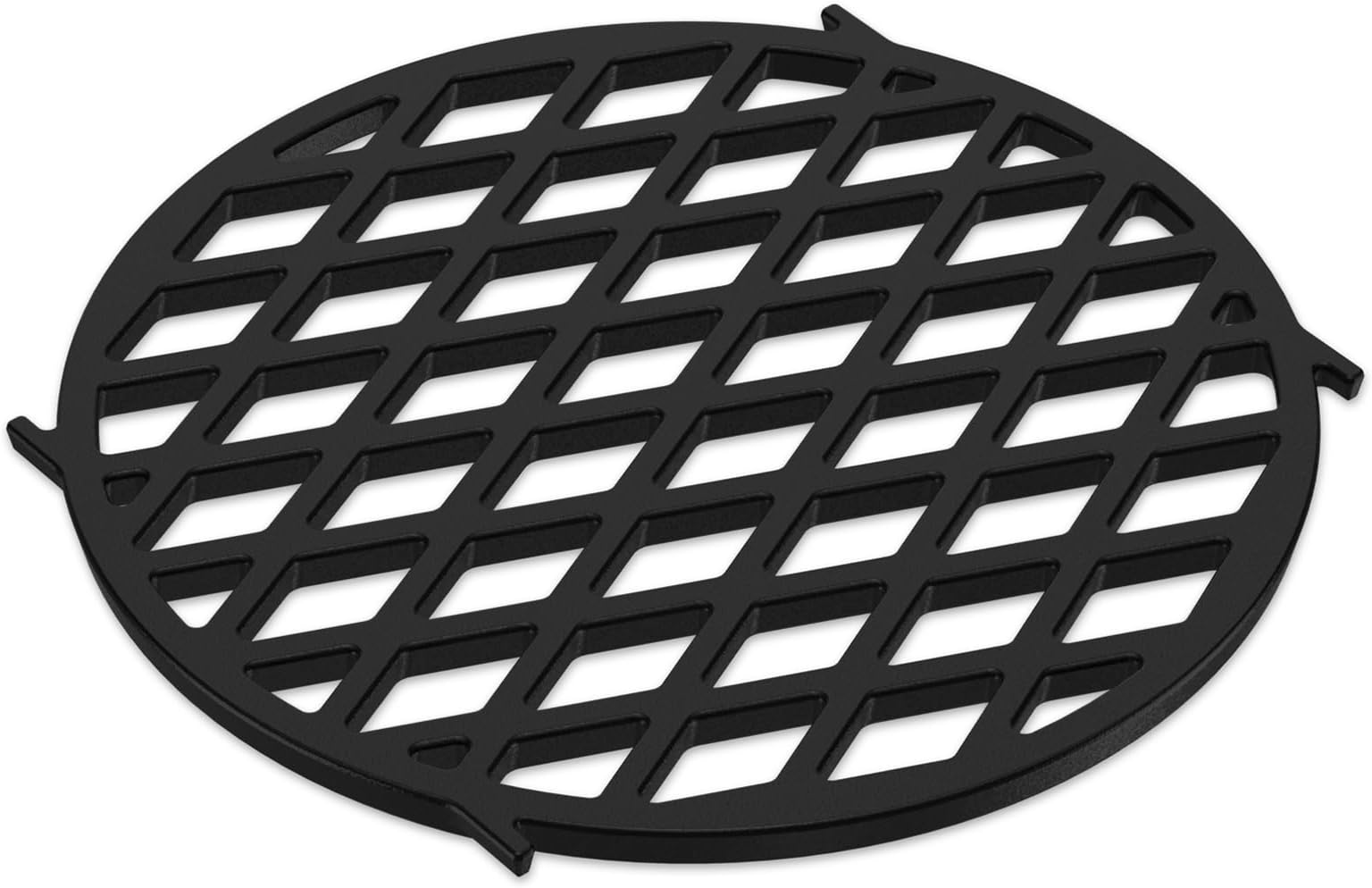 Skyflame Charkettle Cast Iron Gourmet BBQ System 11.8 Inch Sear Grate Replacement for 8834, Thick Searing/Cooking Grid, Compatible with 22-1/2 inch Weber Charcoal Grills