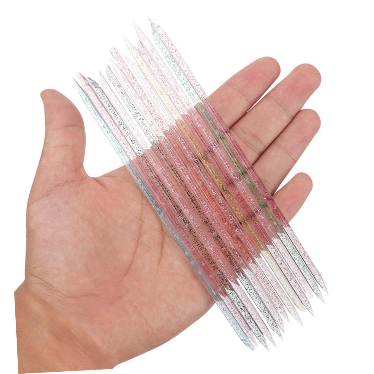 400pcs Nail Art Tools Plastic Dotting Sticks for Manicure Multi-color Nail Cleaning and Cuticle Removal Equipment for Home and Salon Use