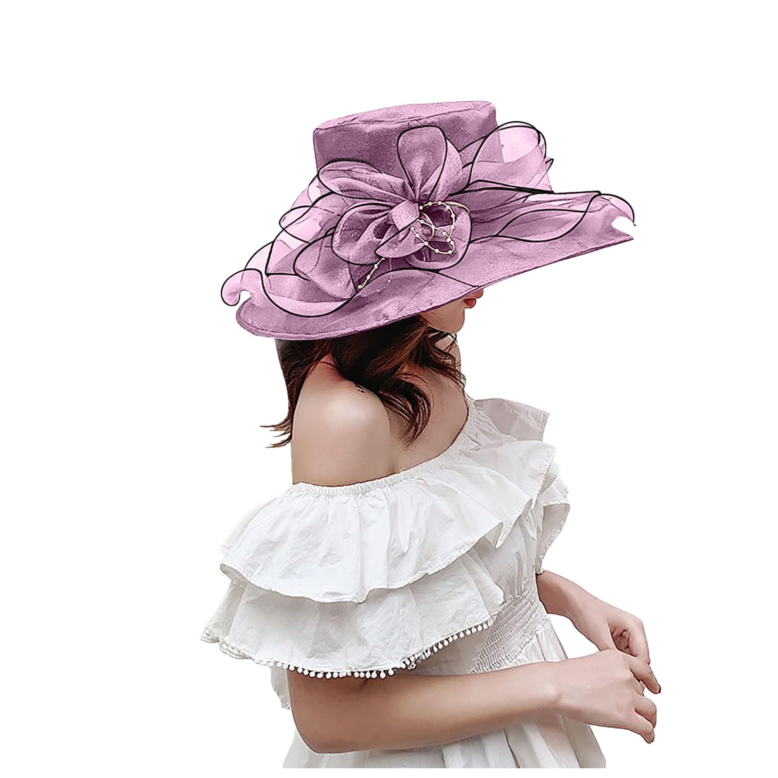 Fulidngzg Sombrero Playa Mujer Sombreros Mujer Verano Sombrero Mujer Personalizado Ligero Sombrero Paja Protección UV Gorro Pescador Plegable Gorro Playa Mujer Protección Sol Sombrero Mujer ala Ancha