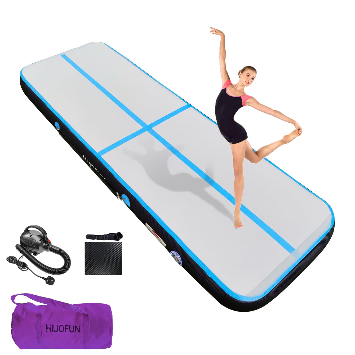 Aufblasbare Gymnastik Tumbling Matten 3/4/5/6/7/8 Meters 20CM Höhe Trainings Matte Länge Bodenmatte Inflatable Yoga Matte Taekwondo Air Floor Track