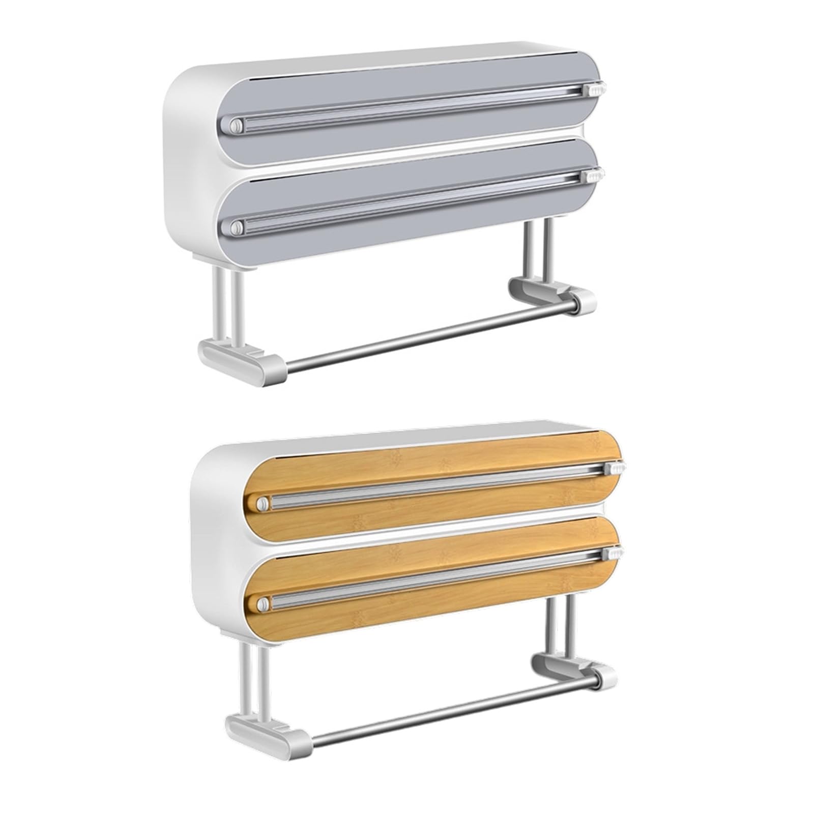Esencial de Cocina contemporáneo con Fuerte imán para refrigerador Sostiene 3 Rollos de y Toalla de Portarrollos de Cocina Adhesivo