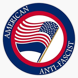 American Anti-Fascist Sticker Bumper Sticker Vinyl Decal 5"