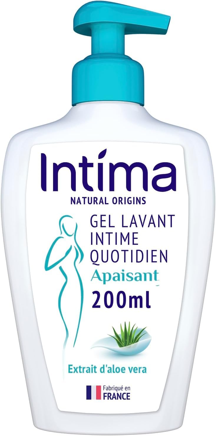 Intima - Lot de 12 Gels Intime Femme Natural Origins - Gel Apaisant à Aloe Vera - 97% naturels - 12x200 ml