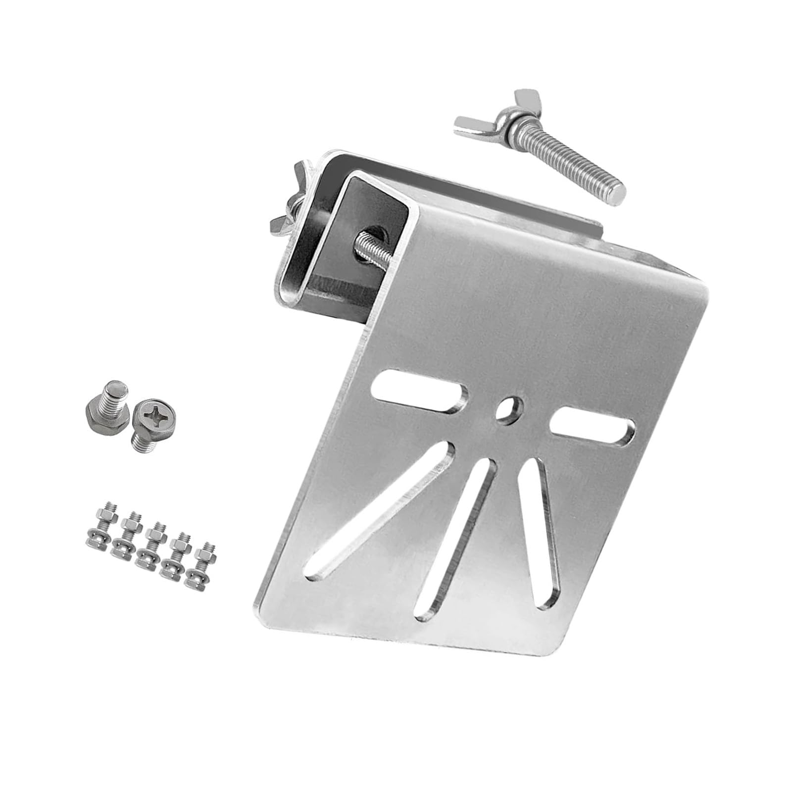 Stainless Steel Security Camera Brackets with Rustproof Screws Without Drilling Required for Outdoor Solar Devices Stainless Steel Monitor Brackets