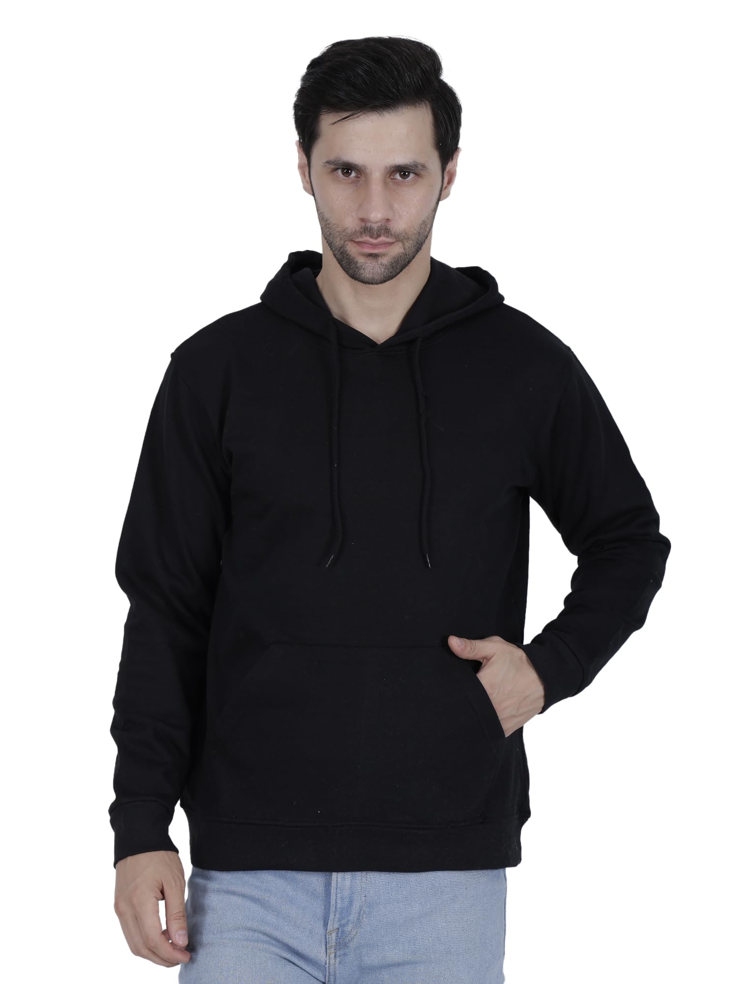 mastyle Men's Solid Hoodies |100% Rich Cotton Fleece 400 GSM | Wrinkle Free-picture-43