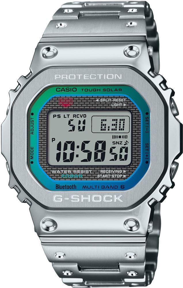 G-Shock Watch - GMW-B5000PC-1DR Multicolor Dial, Silver Band