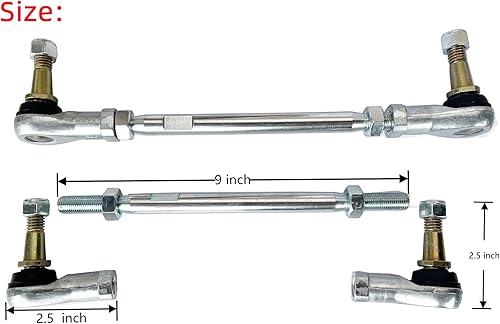 Miniatura 4 de Dr.Acces Conjunto de barra de acoplamiento para carrito de golf EZGO TXT Conjunto de extremo de barra de acoplamiento anual 1994½-2001 TXT reemplaza