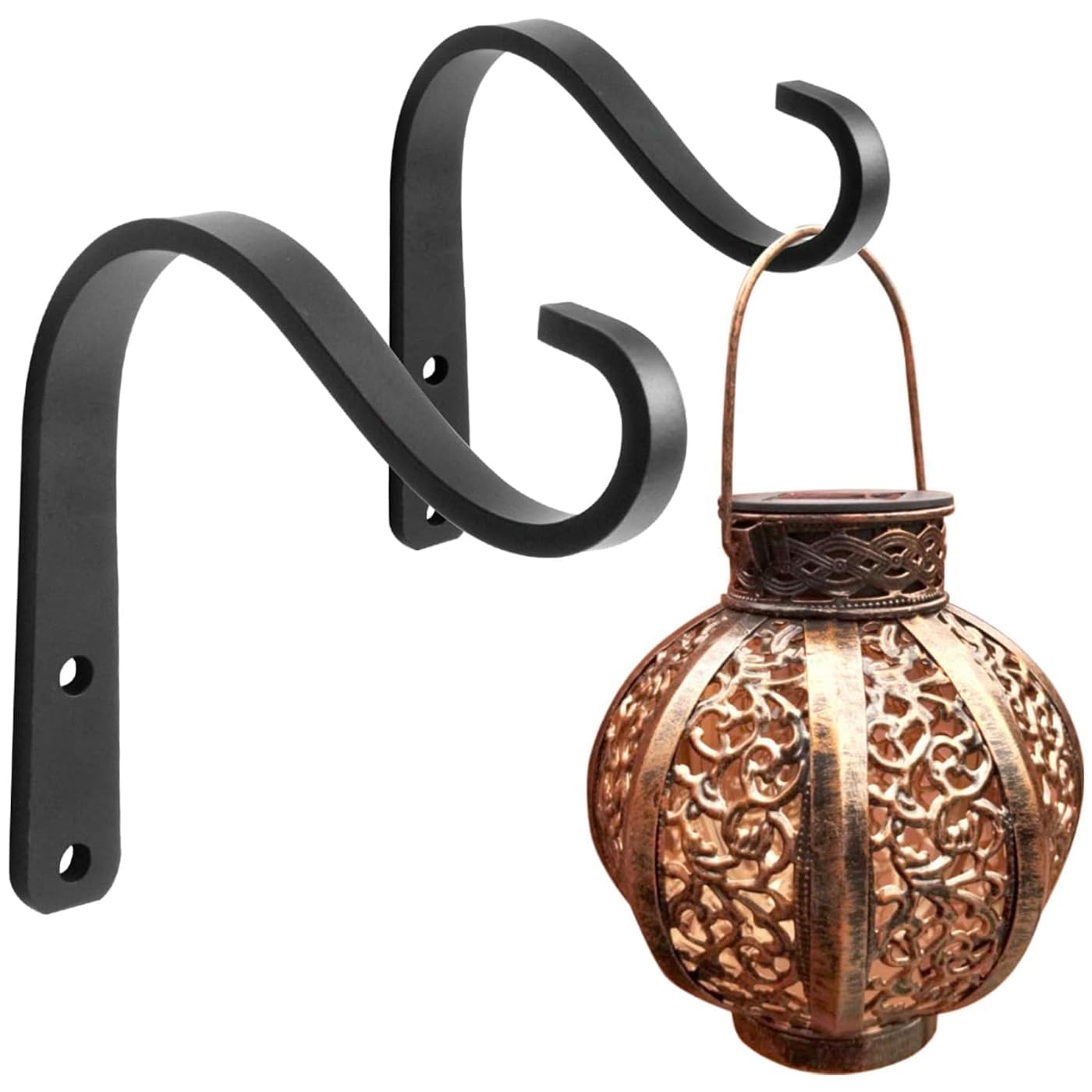 2 Pcs Hanging Basket Bracket,Small Hooks for Hanging Baskets Hook Hangers