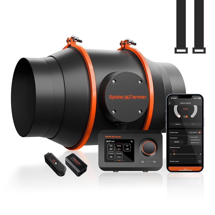 Amazon.com: Spider Farmer 6 Inch Smart Inline Duct Fan with