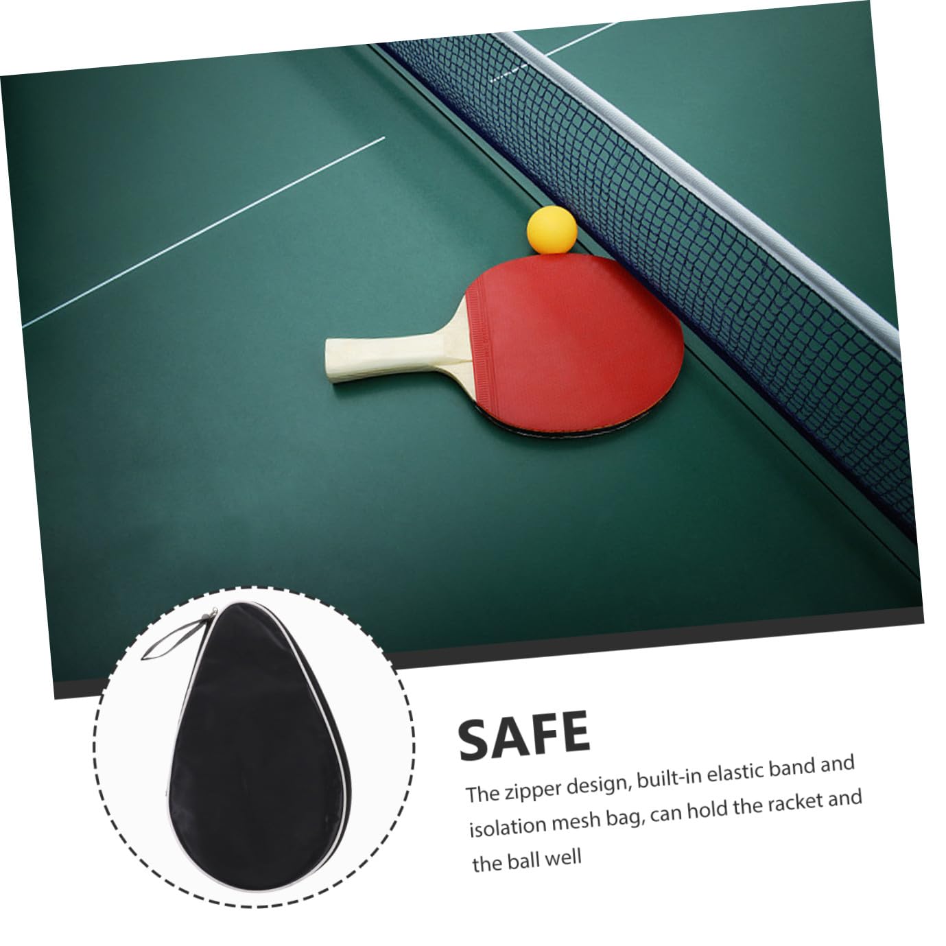 Kisangel Borsa Da Pong Racchetta Racchetta Custodia Per Racchetta Da Pong Custodia Portatile Per Pong Organizer Riutilizzabile Borsa Pratica Per Organizzare Lo Sport