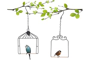 2PK Metal Frame Hummingbird Swings and Perches for Your Backyard Oasis