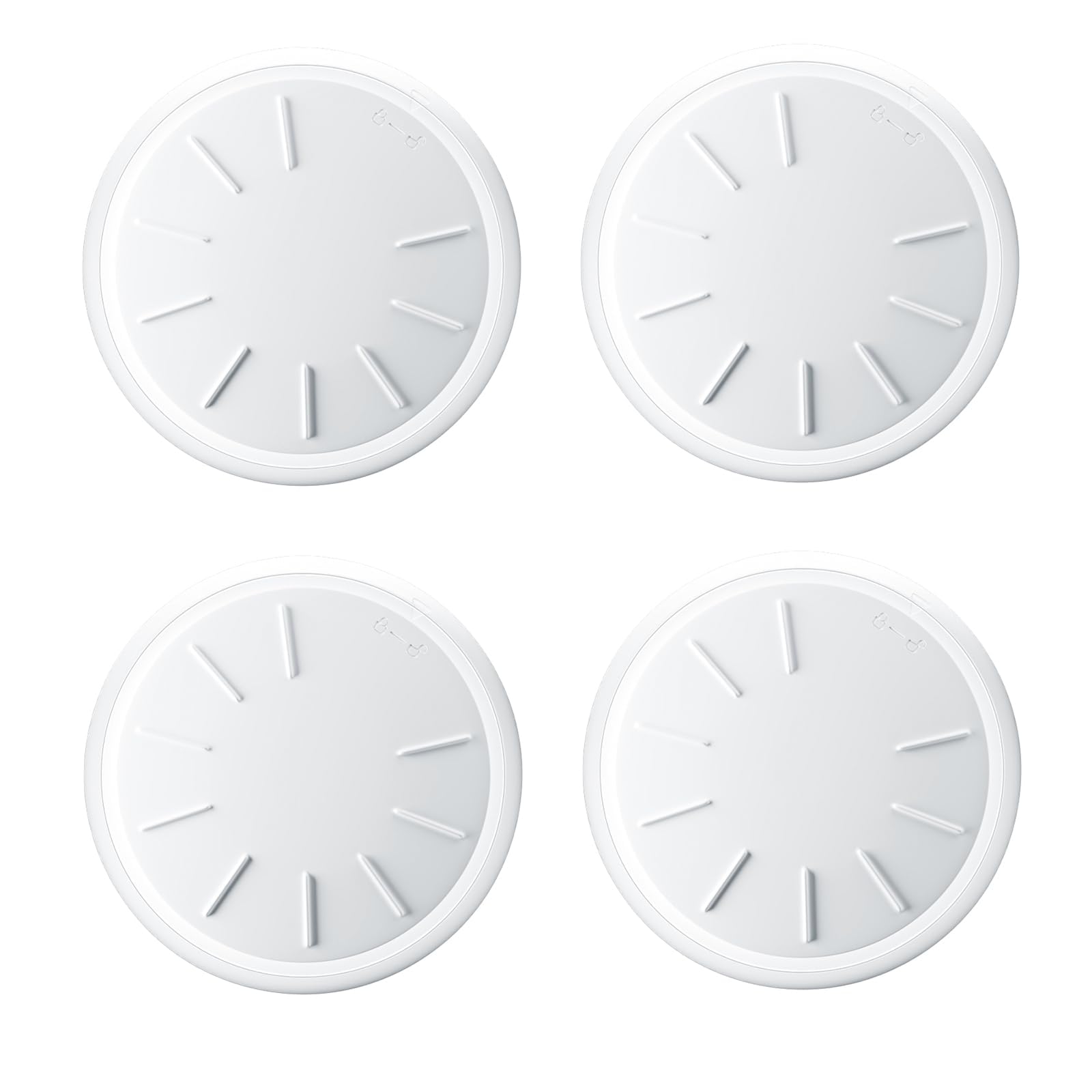 Key Finder 4 Pack, Compatible with Apple Find My (iOS Only), Bluetooth Tracker & Locator for Keys, Luggage, Remotes & More, Includes 4 Waterproof Keychains, Long Battery Life, Real-Time Tracking