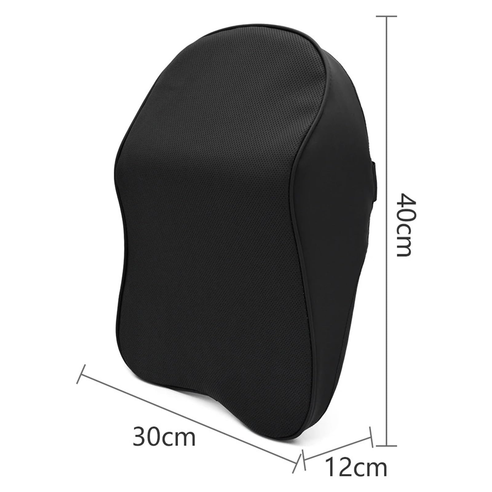 Cuscino Poggiatesta Auto Poggiatesta in memory foam in pelle, cuscino per il collo, per resto del, per alleviare dolore, supporto per da viaggio(Brown Pillow)