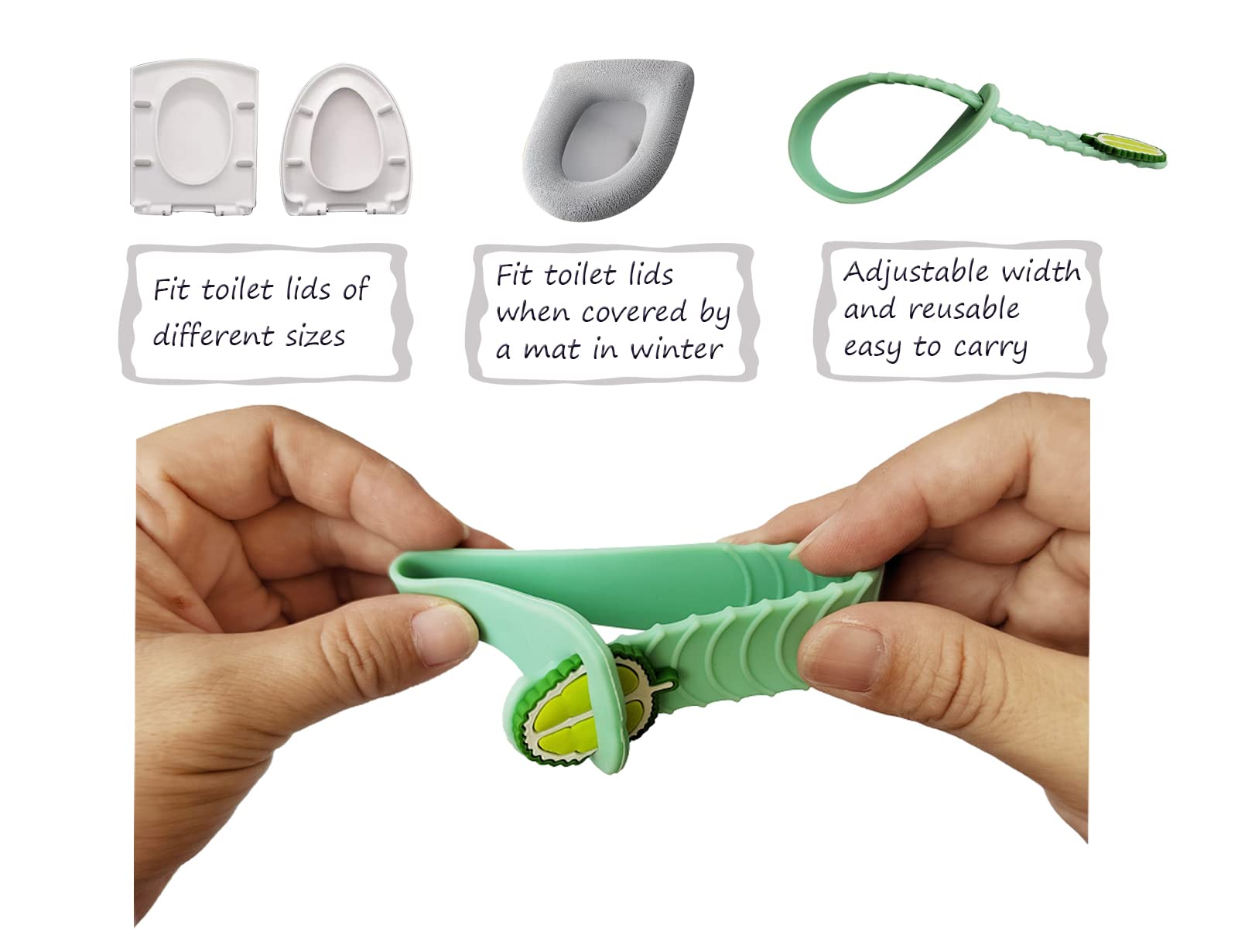 10PCS Toilet Seat Lifter Handle,Toilet Lid Lifter,Toilet Seat Cover Lifer,Toilet Seat Holder Lift Tools,Bathroom Toilet Accessories for Home,Office,Hotel.Make Your Life More Exquisite.XIWUMOER 4