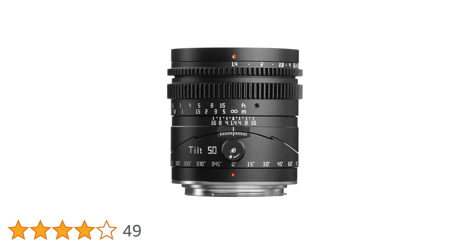 Amazon.co.jp: TTArtisan Tilt 50mm F1.4 RFマウント 単焦点レンズ