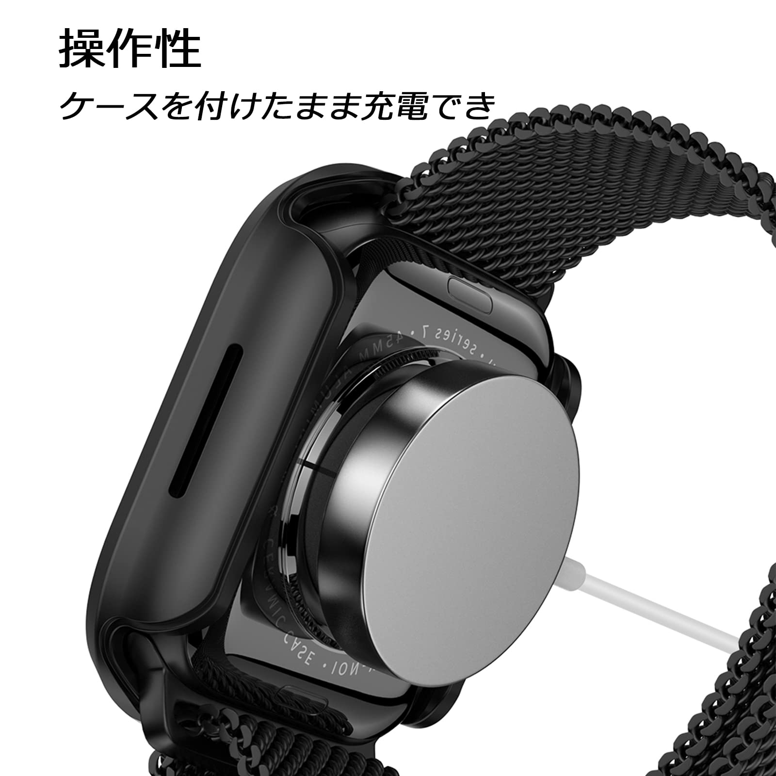 Amazon.co.jp: NINKI対応Apple Watch Series9 8 7 41mm 保護ケース 