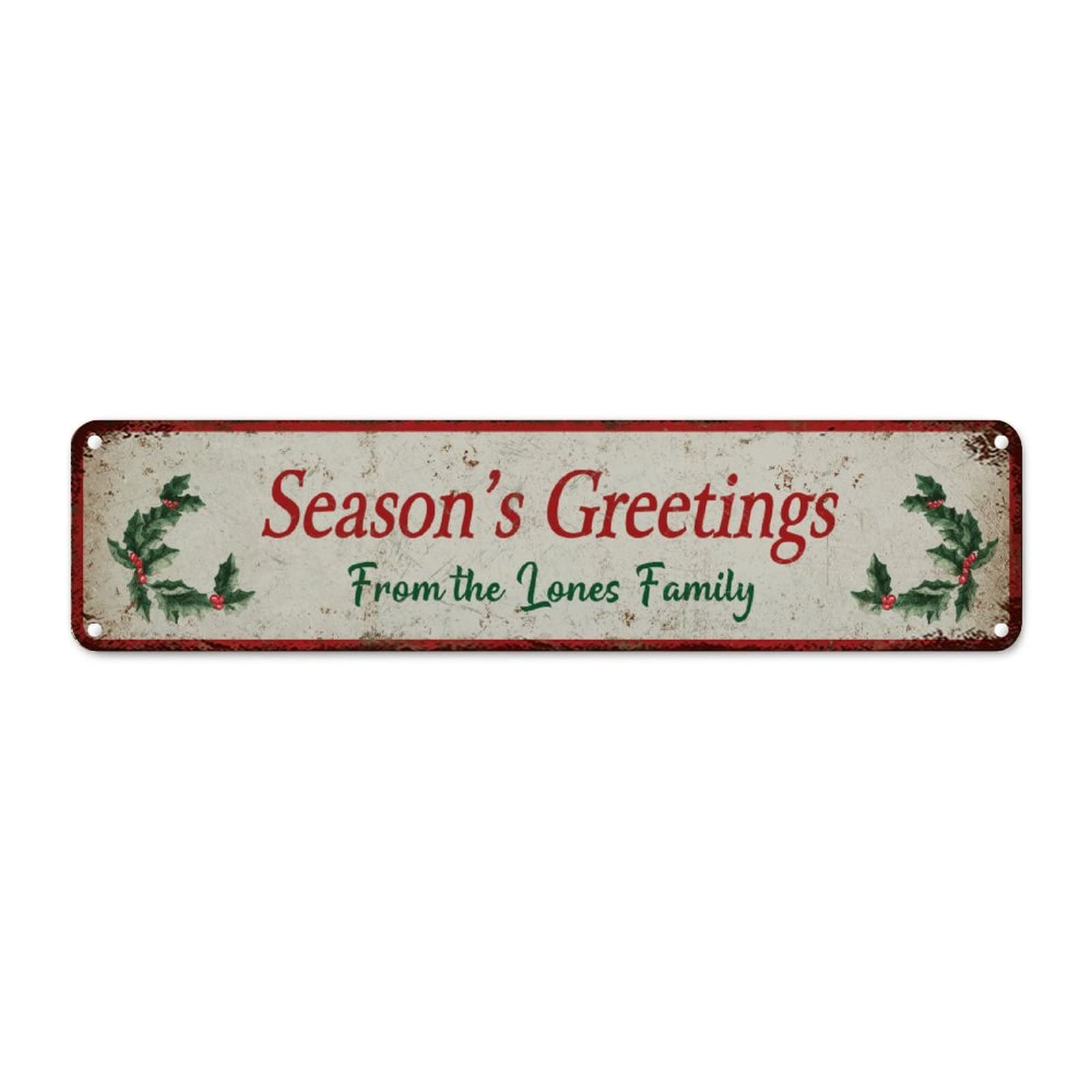 Panneau vintage de ferme pour décorer votre entrée de maison à Noël
