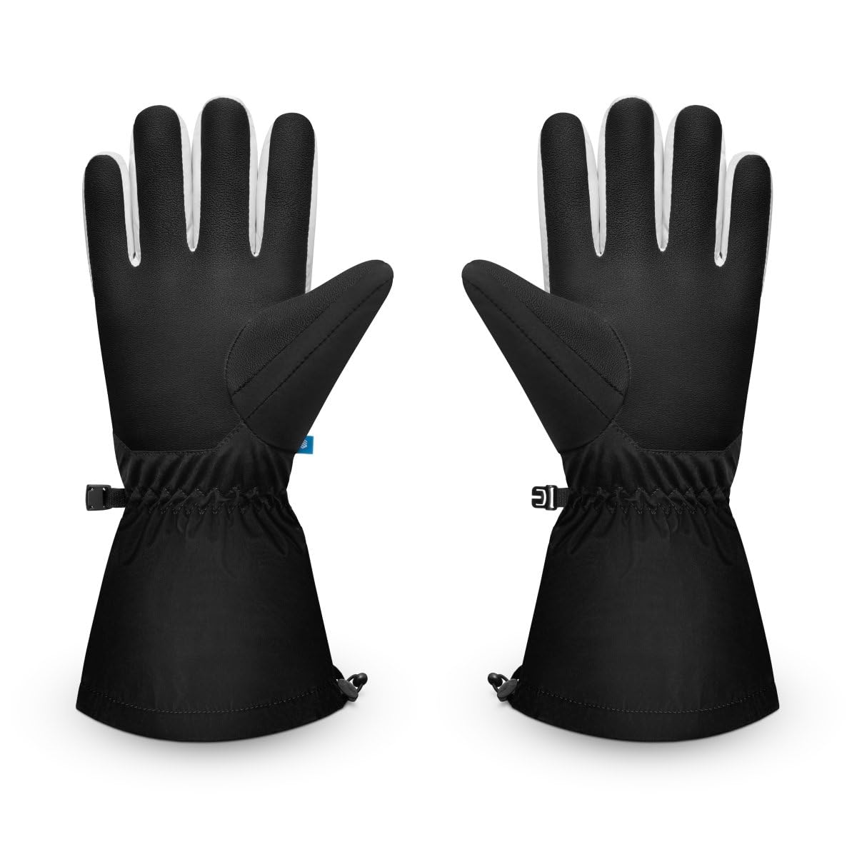 SIROKO Guantes térmicos para esquí esquí y Nieve Misty Black Negro