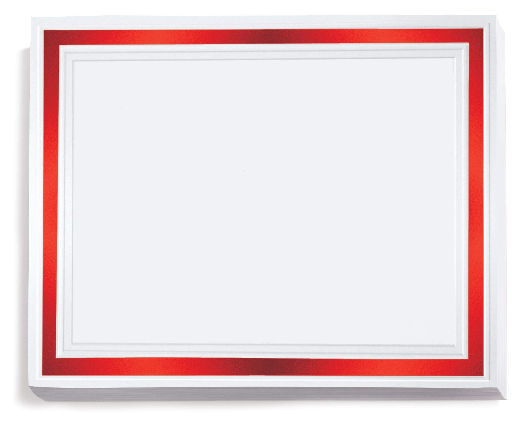 Sponsored Ad - PaperDirect Pristine Specialty Certificates, 50 Sheets of 38lb White Paper, 8½" x 11", Red Bold Foil Border, Perfect for Awards, Students, Employees, Volunteers, Course Completion, Diplomas