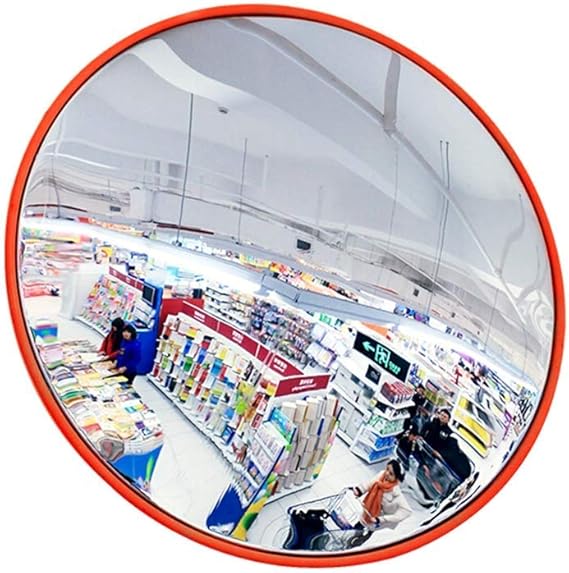 ZHAS 80 cm Antitheft mirror interior for collisionproof, convex