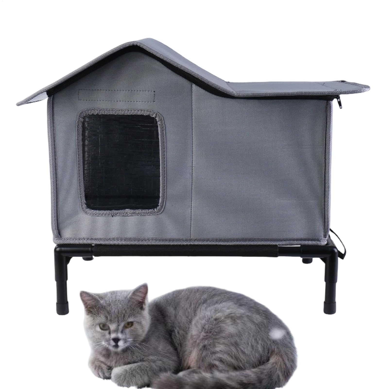 Maison d'hiver imperméable pour chat - Offrez un abri chaud au jardin et sur le balcon