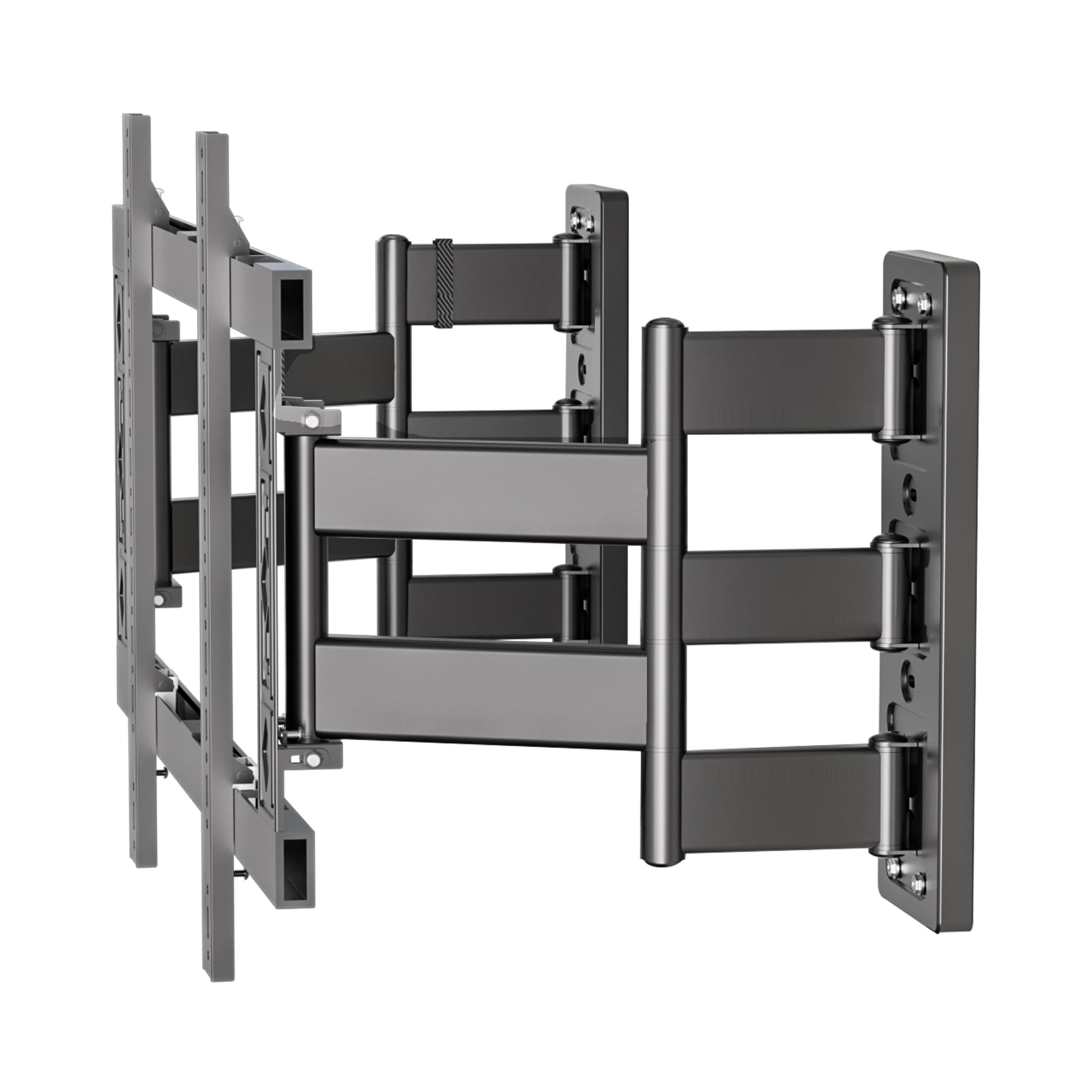 10 Armen TV Wandhalterung Schwenkbar bis 180 kg, Neigbar Ausfahren Wandhalterung für 70-120 Zoll TVs, Vollbeweglich mit geteilter Wandplatte, VESA 800x600 mm